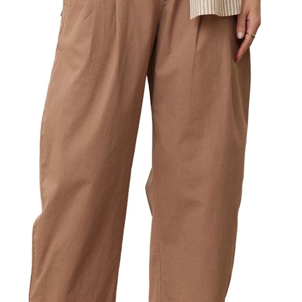 Marine Layer Tan Wide Leg Pants